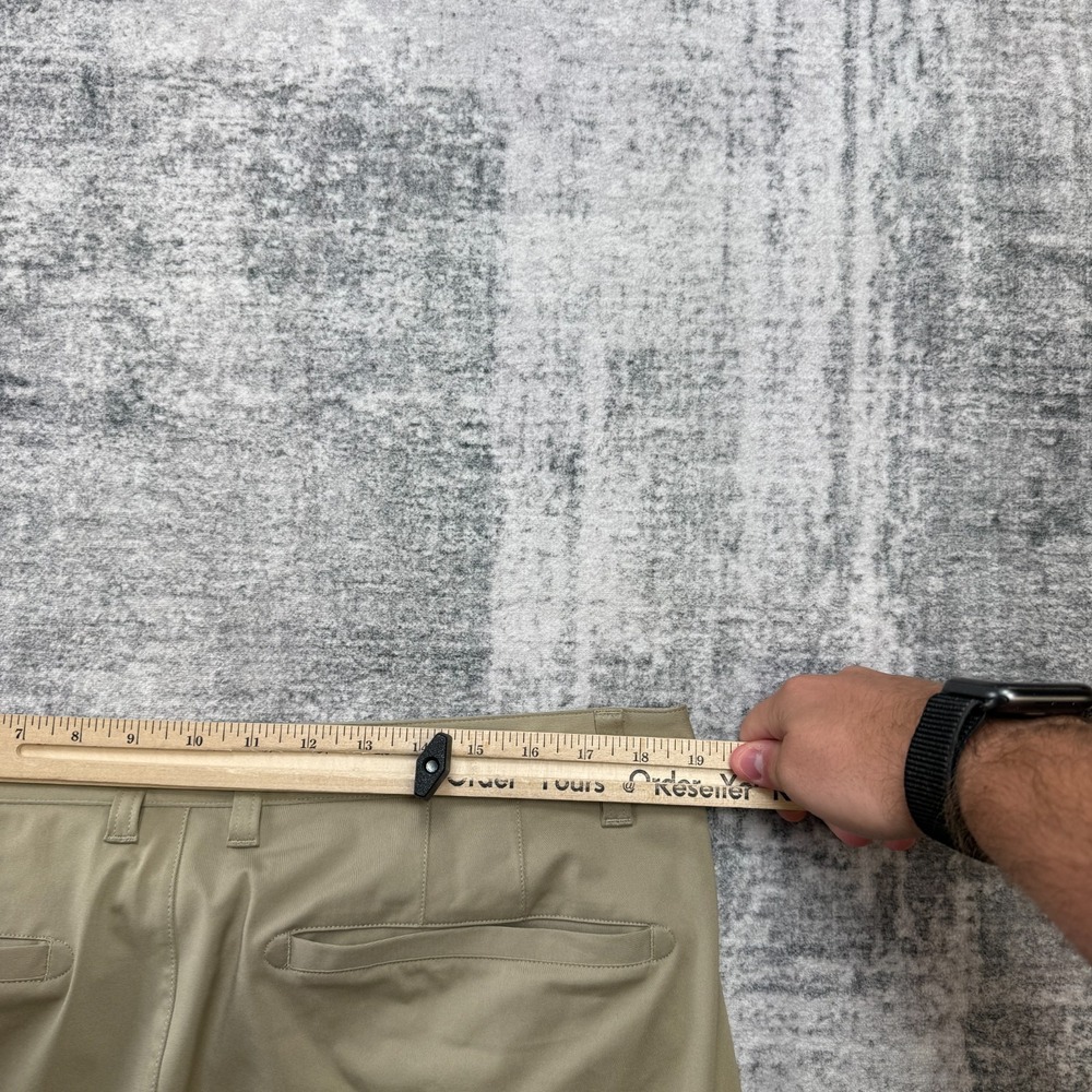 Rhone Commuter Pants Mens 38x27 Khaki Slim Fit Performance Chino Office Golf - Picture 7 of 10